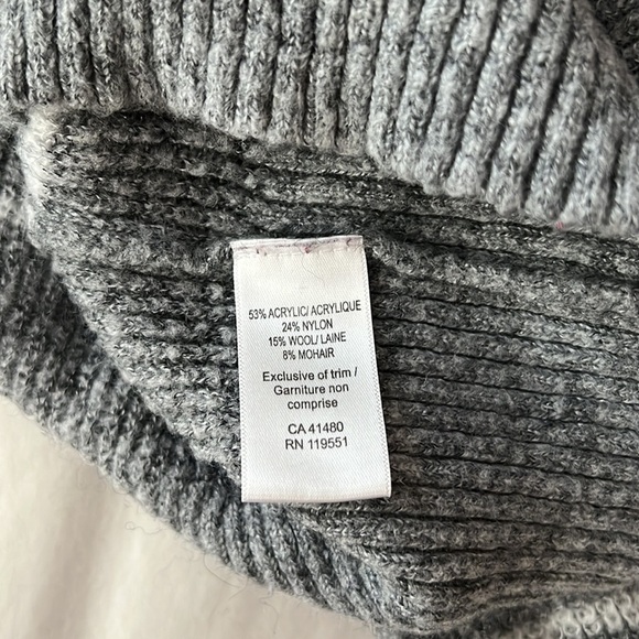 Gentle Fawn l Striped Gray Long Sleeve Sweater - Picture 4 of 4